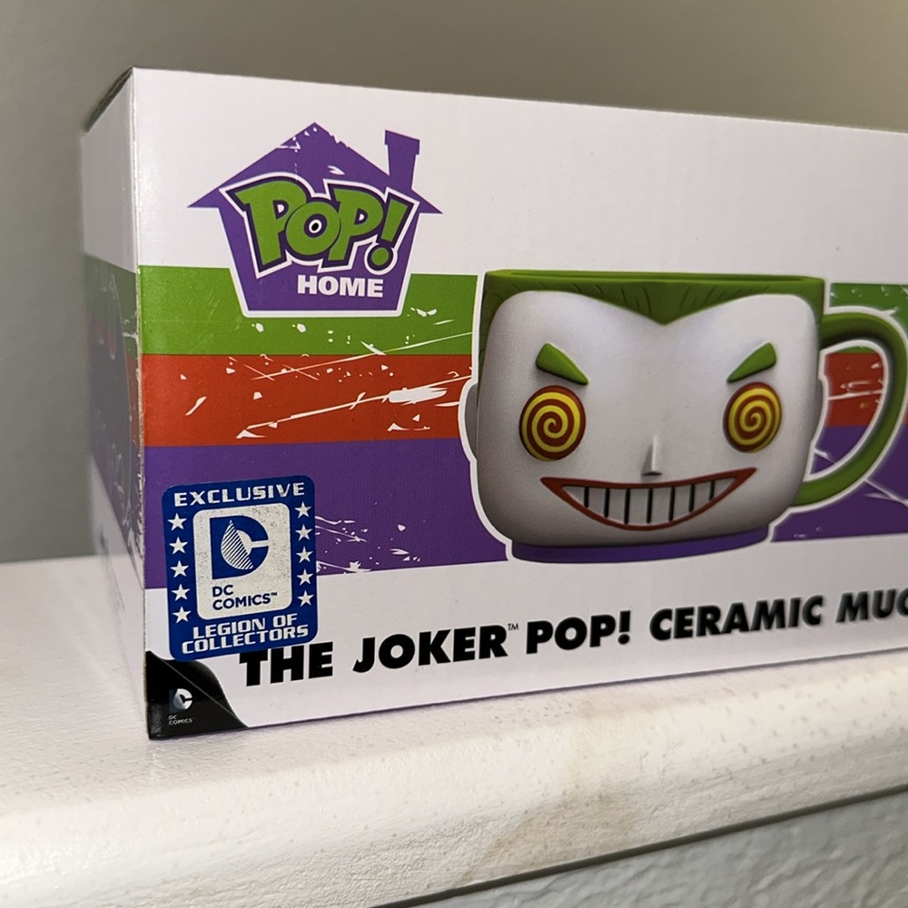 The Joker POP! Ceramic Mug NIB DC Comics Legion of Collectors Exclusive - Picture 5 of 5